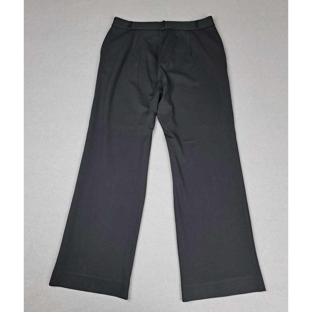J McLaughlin Pants Womens 12 Black Wide Leg Stretch Waist Dress Slacks Career EC - Picture 10 of 12